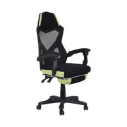 Scaun gaming JORIK NEW, negru/verde, plasa/plastic, 60x65x108/118 cm