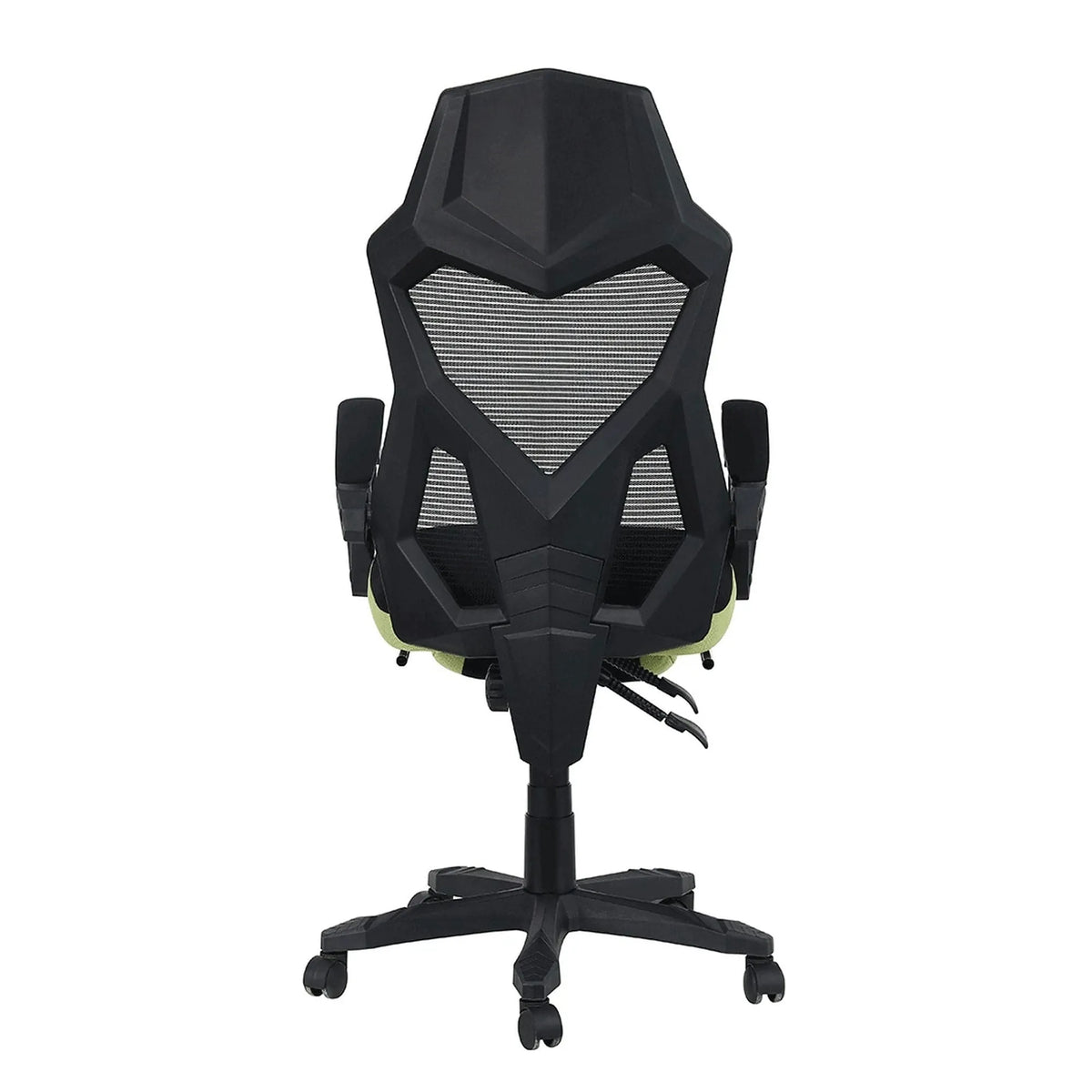 Scaun gaming JORIK NEW, negru/verde, plasa/plastic, 60x65x108/118 cm