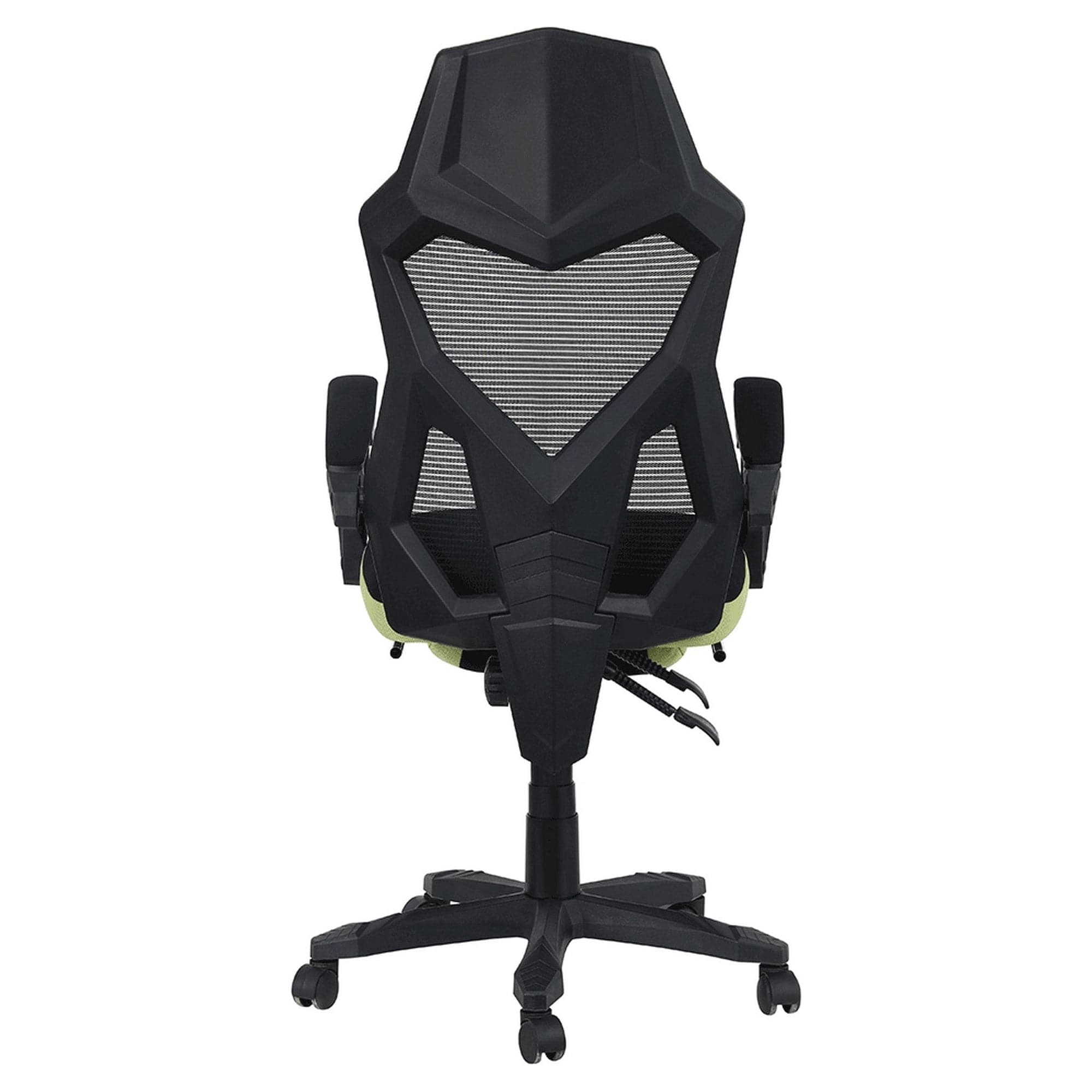 Scaun gaming JORIK NEW, negru/verde, plasa/plastic, 60x65x108/118 cm