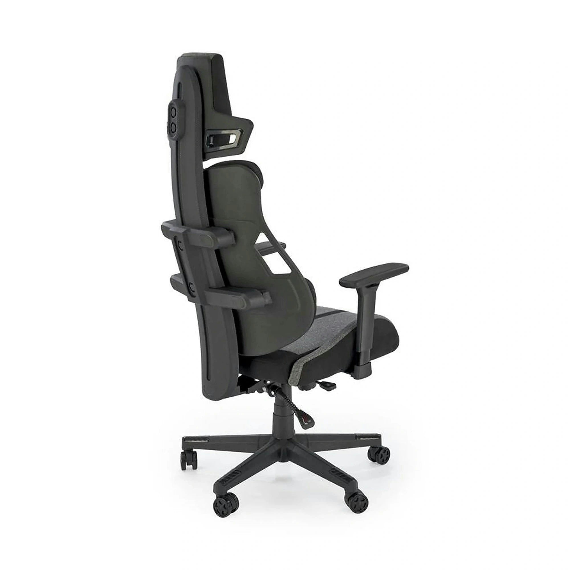 Scaun gaming NITRO 2, gri/negru, material textil, 66x68x130/137 cm