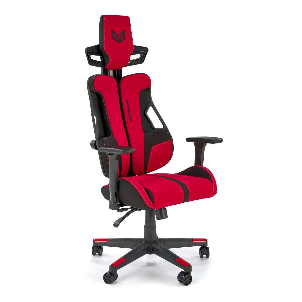 Scaun gaming NITRO 2, rosu/negru, material textil, 66x68x130/137 cm