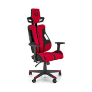 Scaun gaming NITRO 2, rosu/negru, material textil, 66x68x130/137 cm