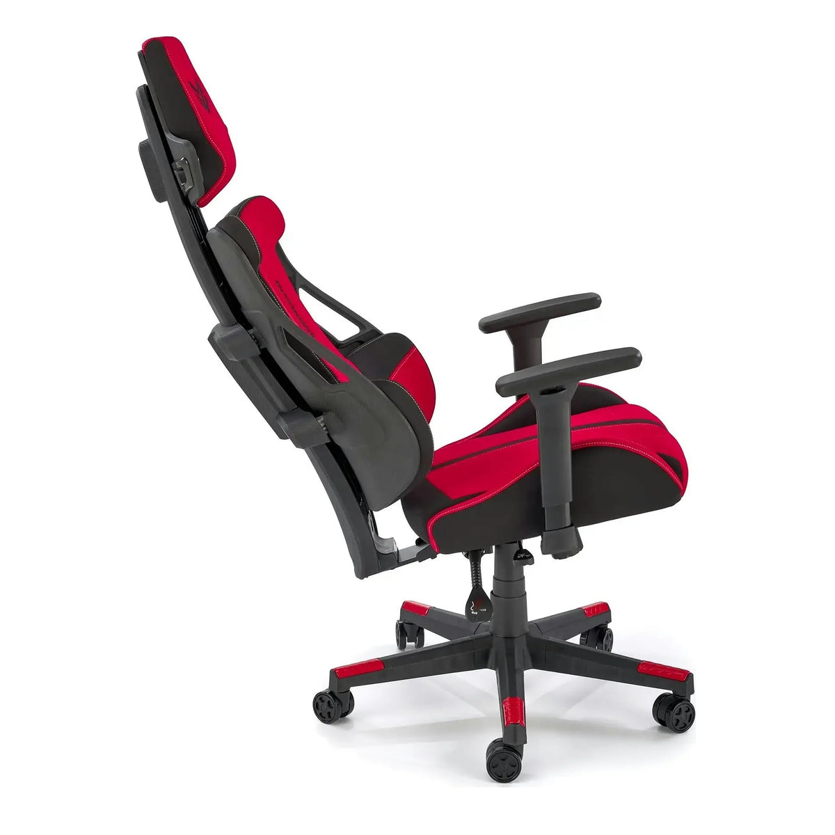 Scaun gaming NITRO 2, rosu/negru, material textil, 66x68x130/137 cm