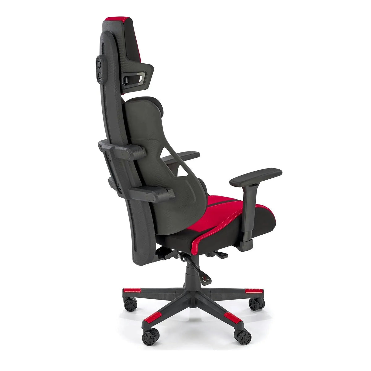 Scaun gaming NITRO 2, rosu/negru, material textil, 66x68x130/137 cm