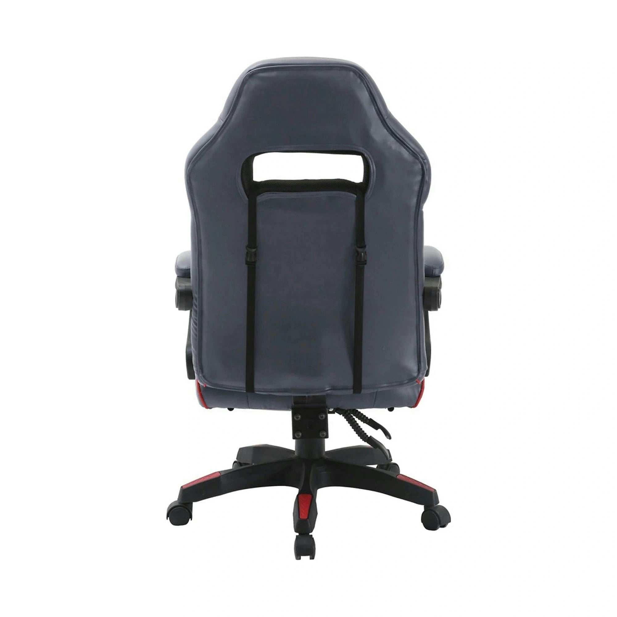 Scaun gaming RIKU, gri/negru, piele ecologica, 71x64x112/122 cm
