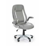Scaun gaming SATURN, gri, piele ecologica perforata, 67x65x112/120 cm