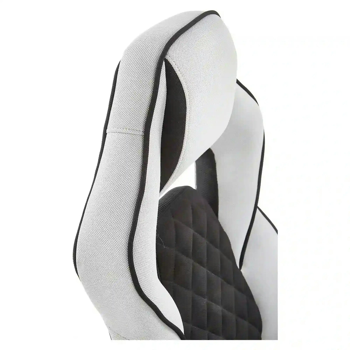 Scaun gaming SONIC, negru/gri, stofa, 69x70x115/124 cm