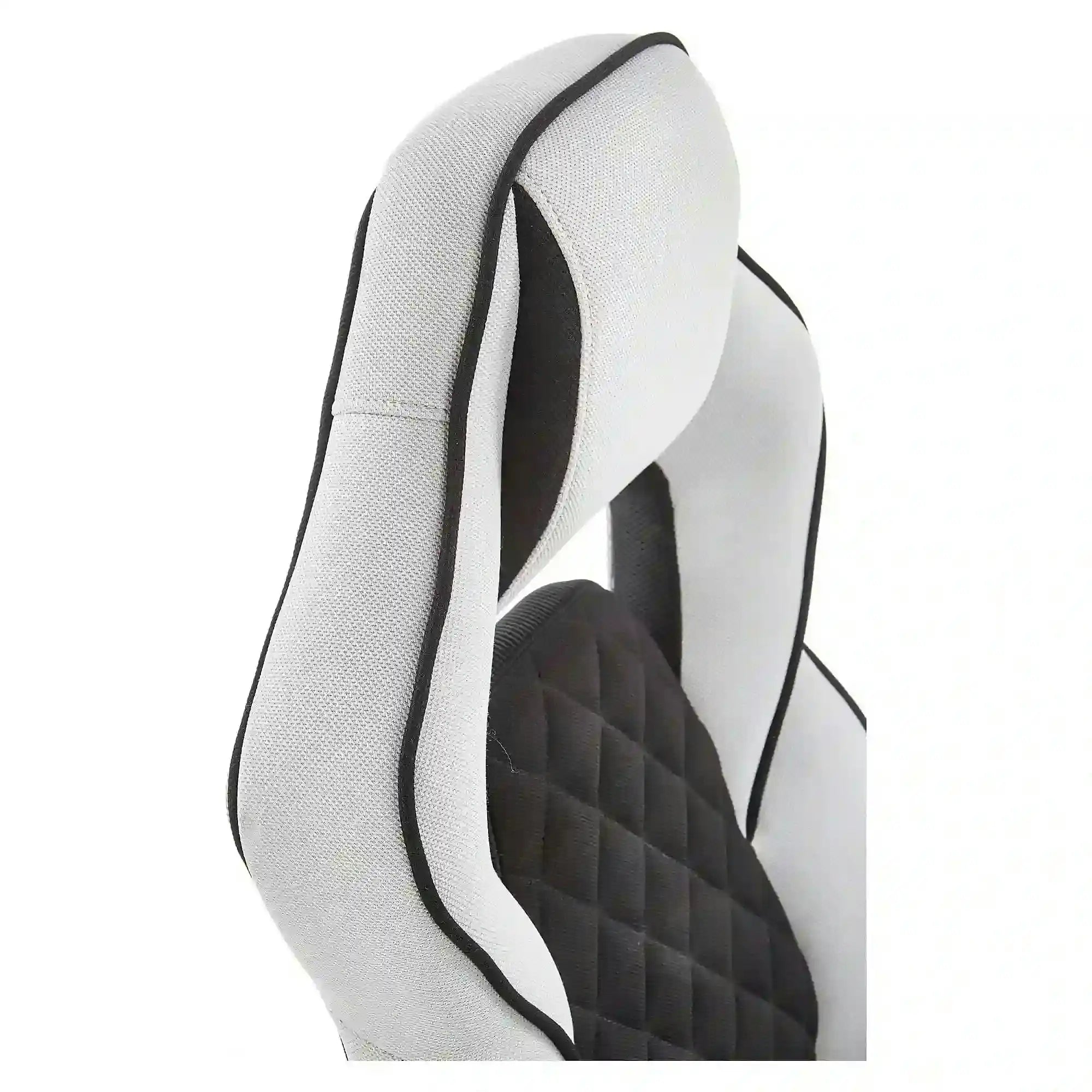 Scaun gaming SONIC, negru/gri, stofa, 69x70x115/124 cm