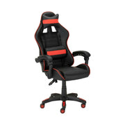 Scaun gaming X-PLAY, negru/rosu, piele ecologica, 64x65x123/132 cm