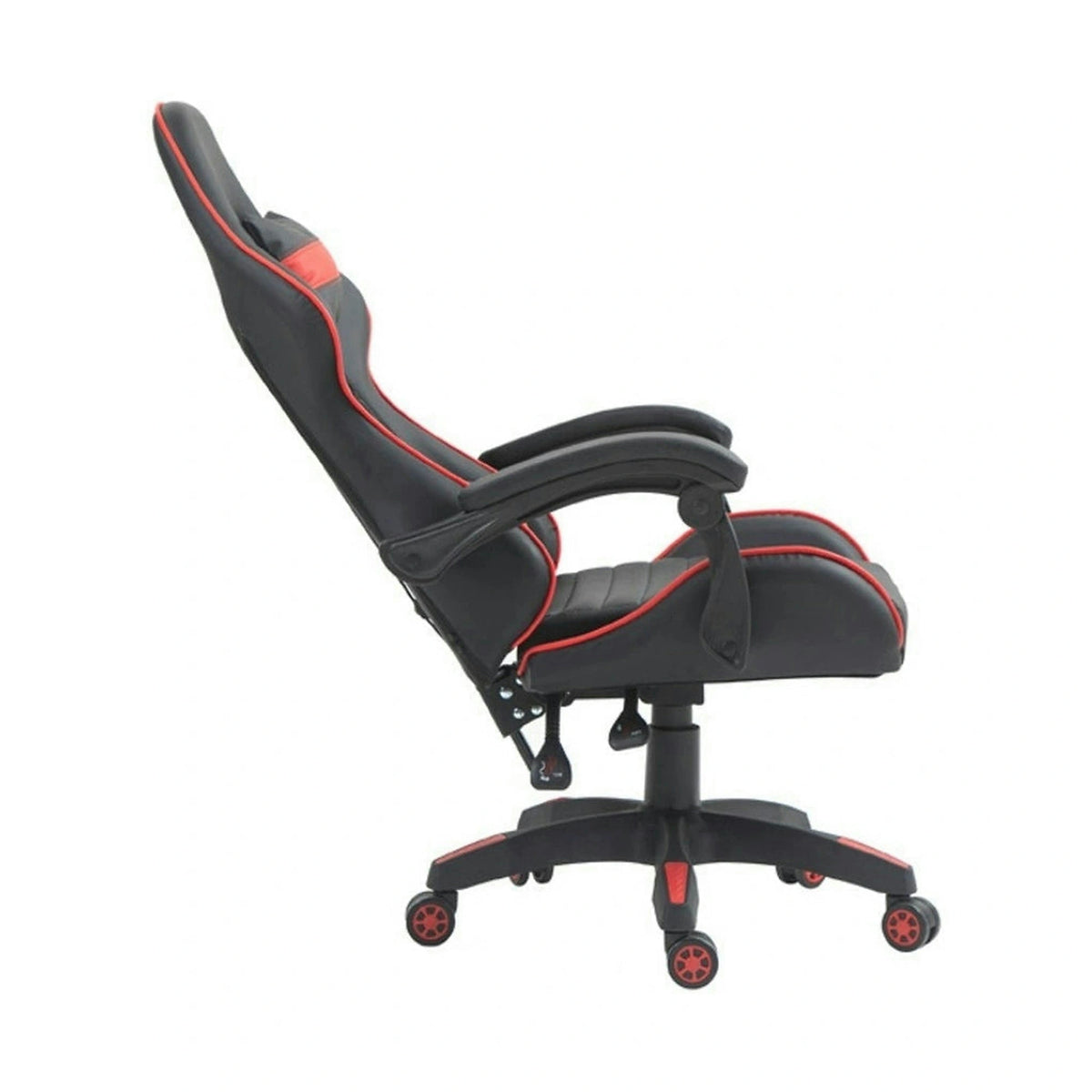 Scaun gaming X-PLAY, negru/rosu, piele ecologica, 64x65x123/132 cm