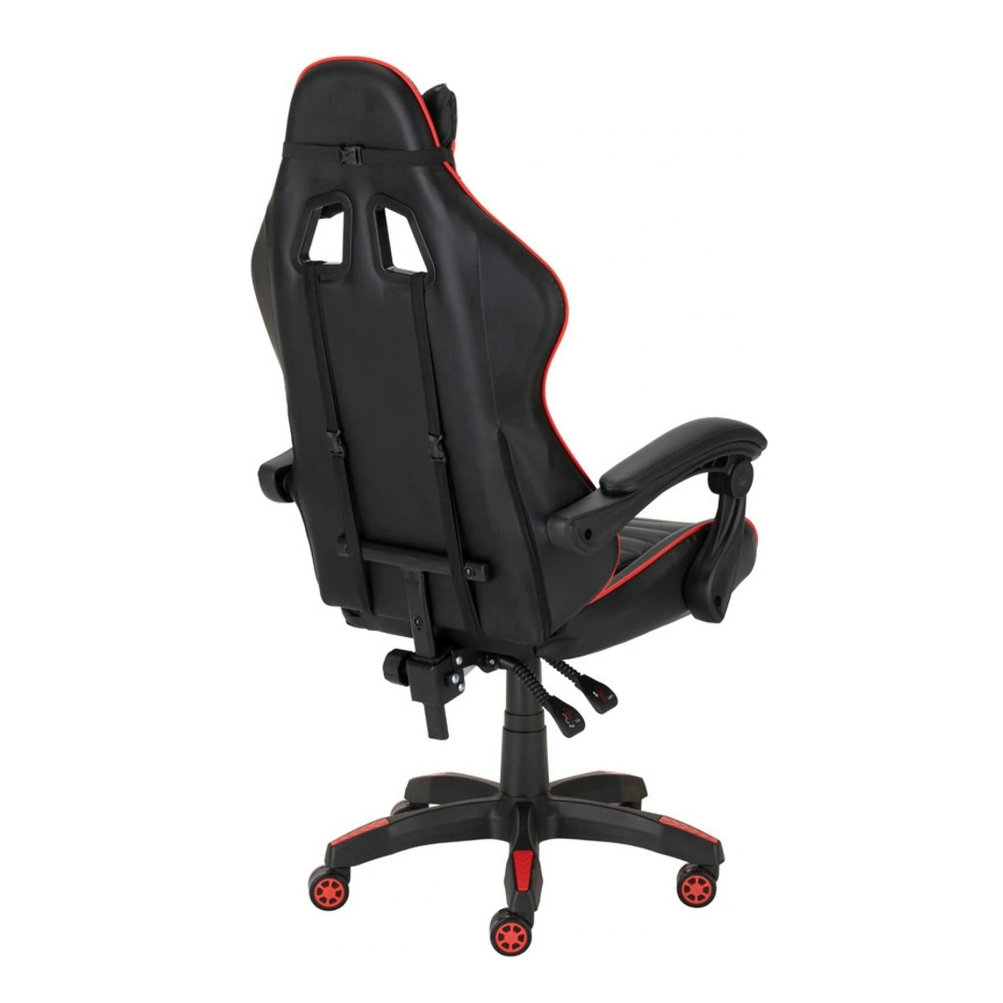 Scaun gaming X-PLAY, negru/rosu, piele ecologica, 64x65x123/132 cm