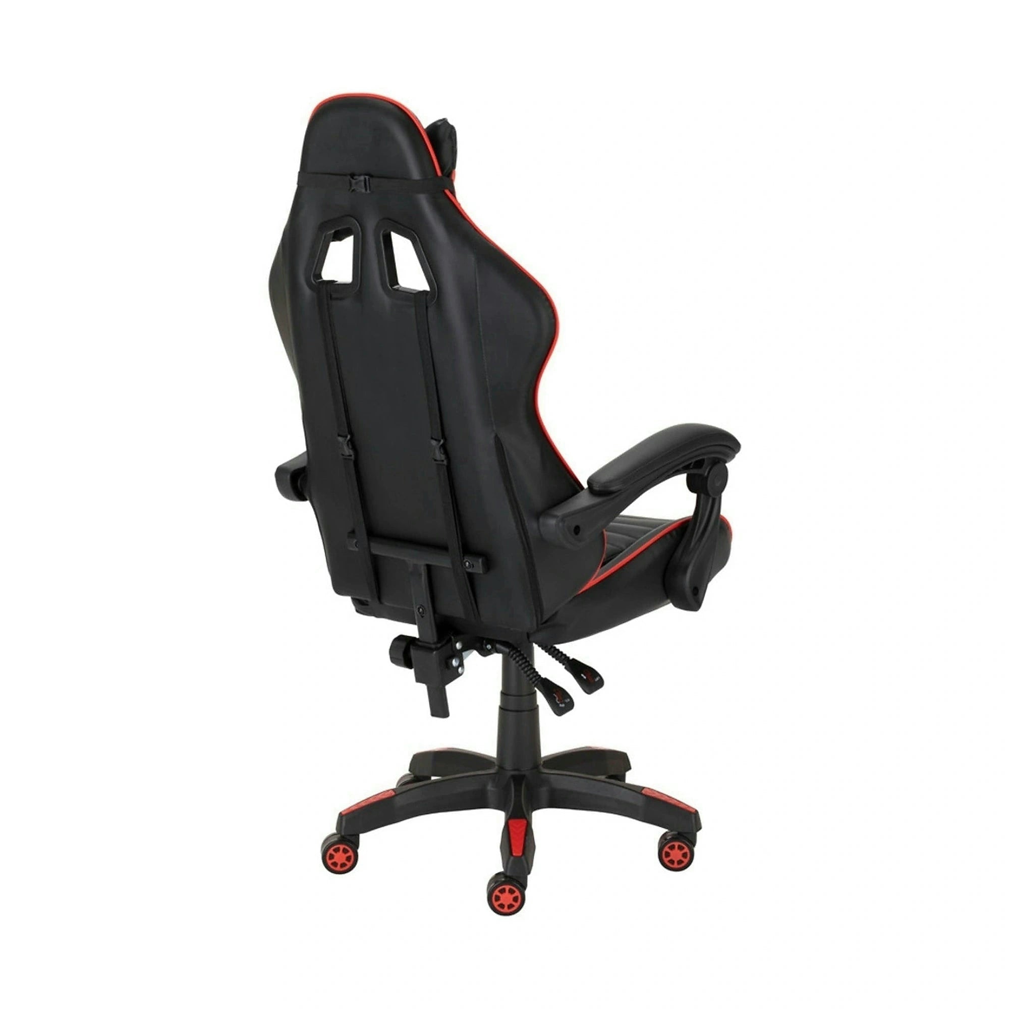 Scaun gaming X-PLAY, negru/rosu, piele ecologica, 64x65x123/132 cm