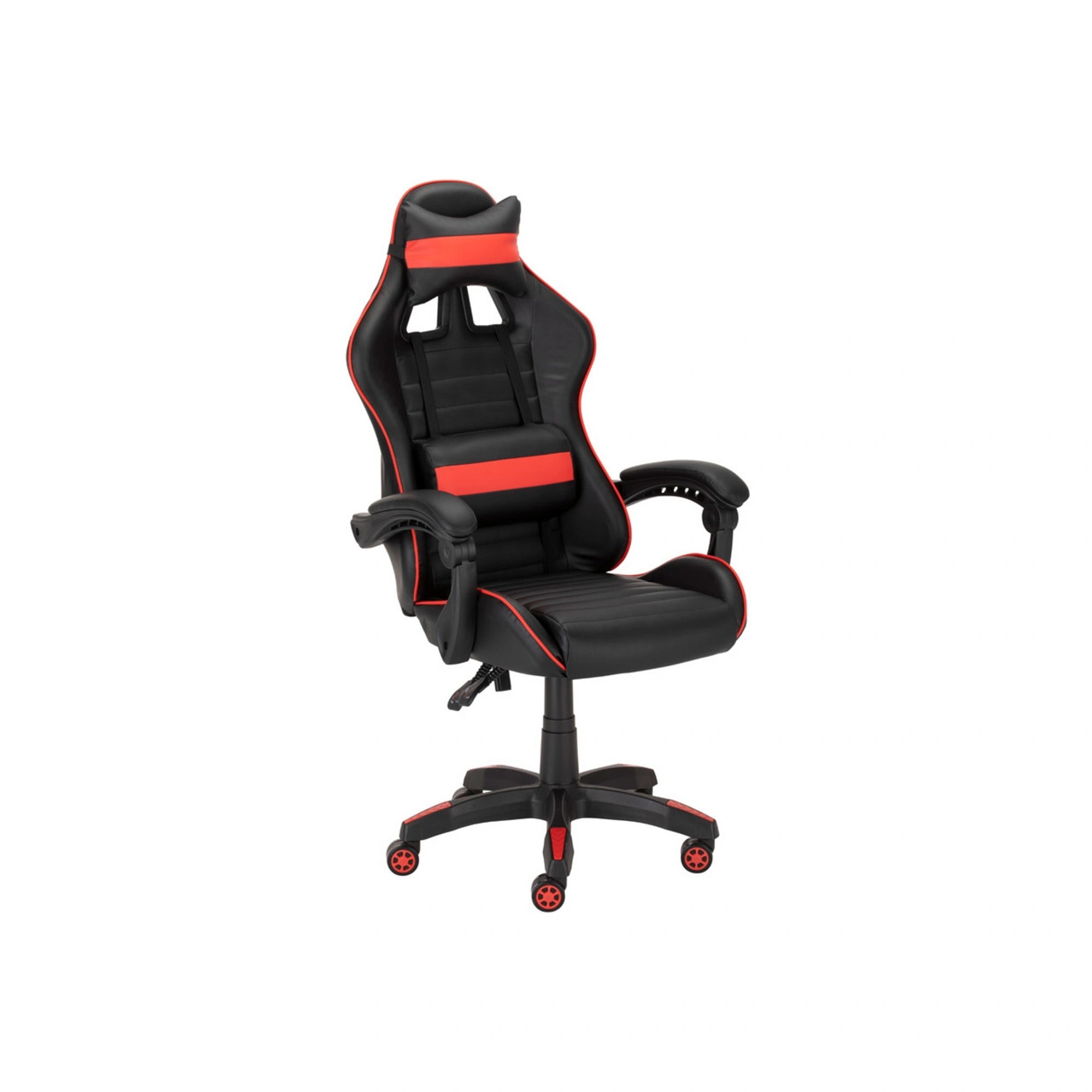 Scaun gaming X-PLAY, negru/rosu, piele ecologica, 64x65x123/132 cm
