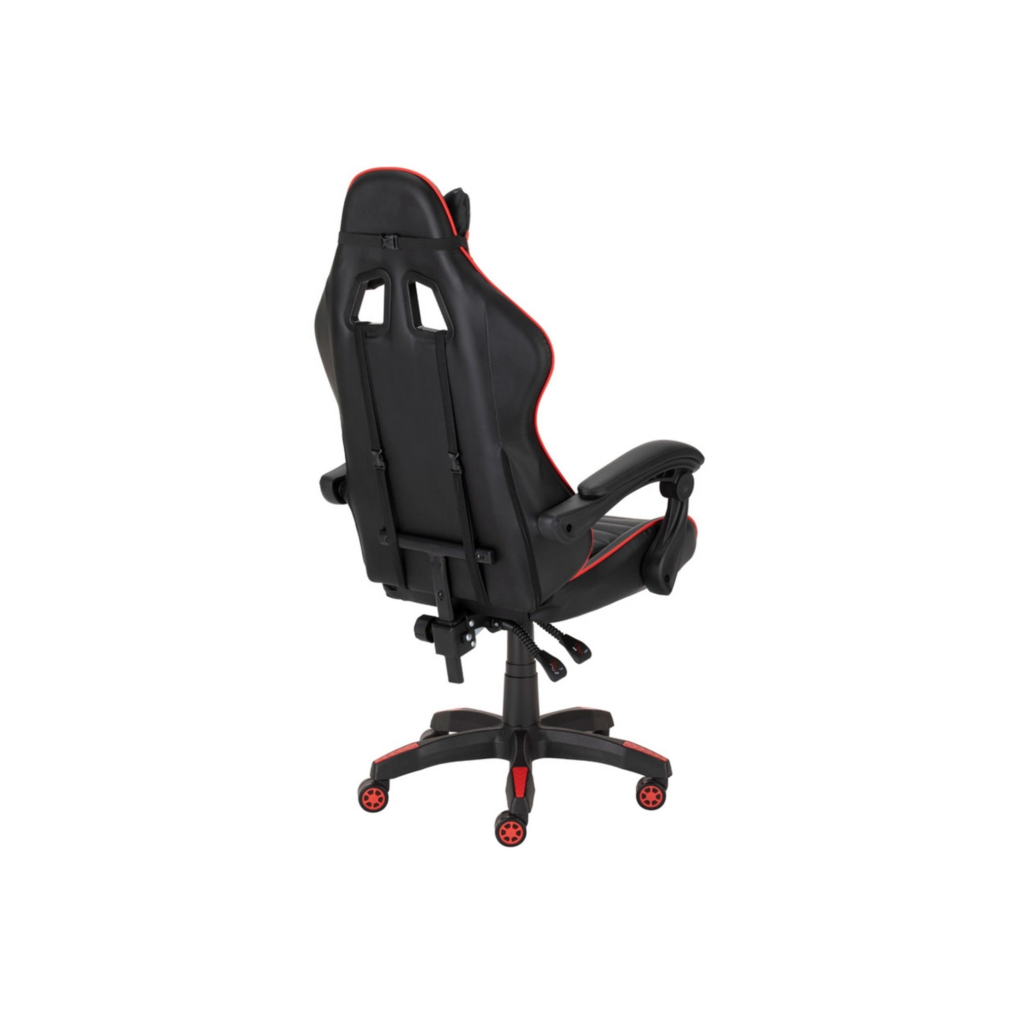 Scaun gaming X-PLAY, negru/rosu, piele ecologica, 64x65x123/132 cm