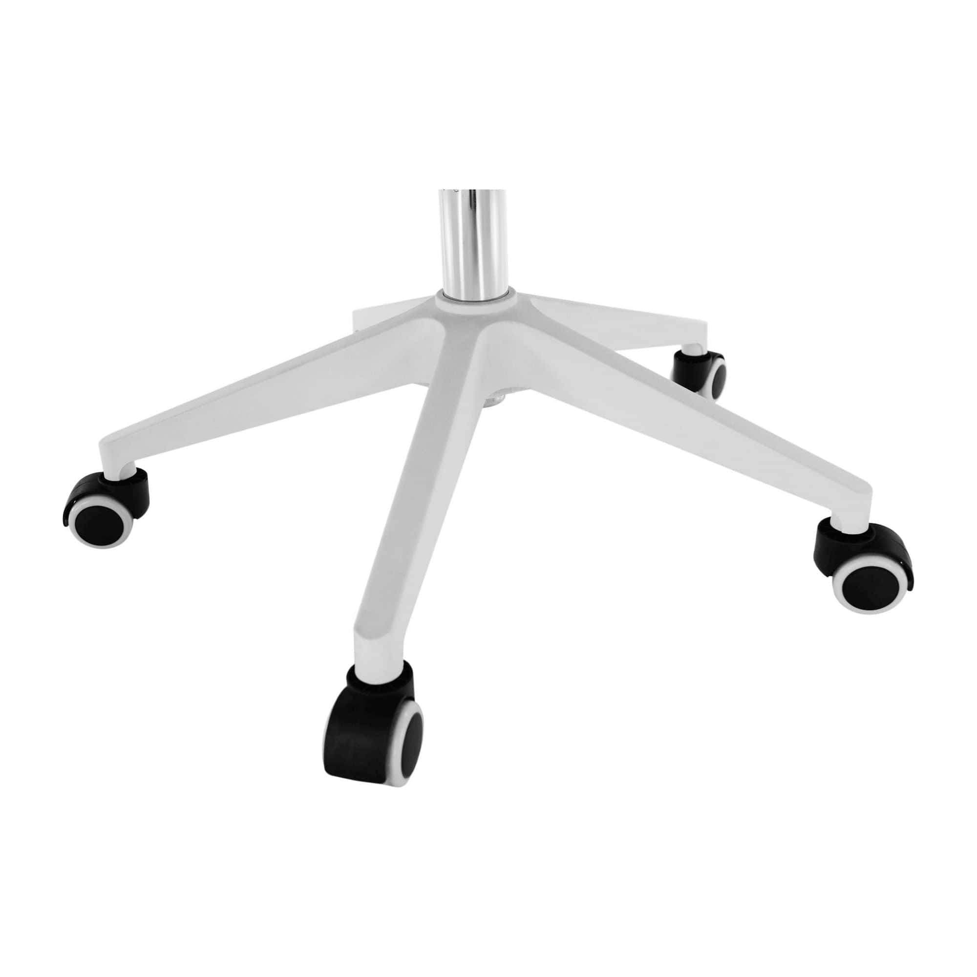 Scaun gaming YOKO, negru/alb, material textil/plastic, 60x65x113/123 cm