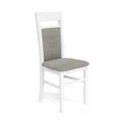 Scaun GERARD 2, gri/alb, stofa clasica/lemn de fag, 44X55X97 CM