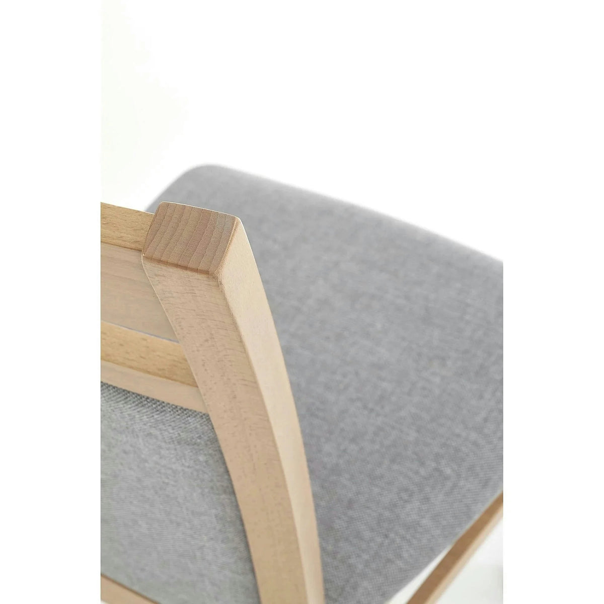 Scaun GERARD 2, gri/stejar honey, stofa clasica/lemn de fag, 44x55x97 cm