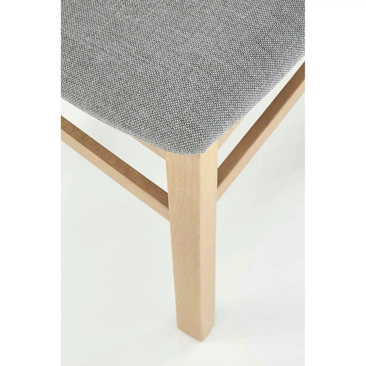 Scaun GERARD 2, gri/stejar honey, stofa clasica/lemn de fag, 44x55x97 cm
