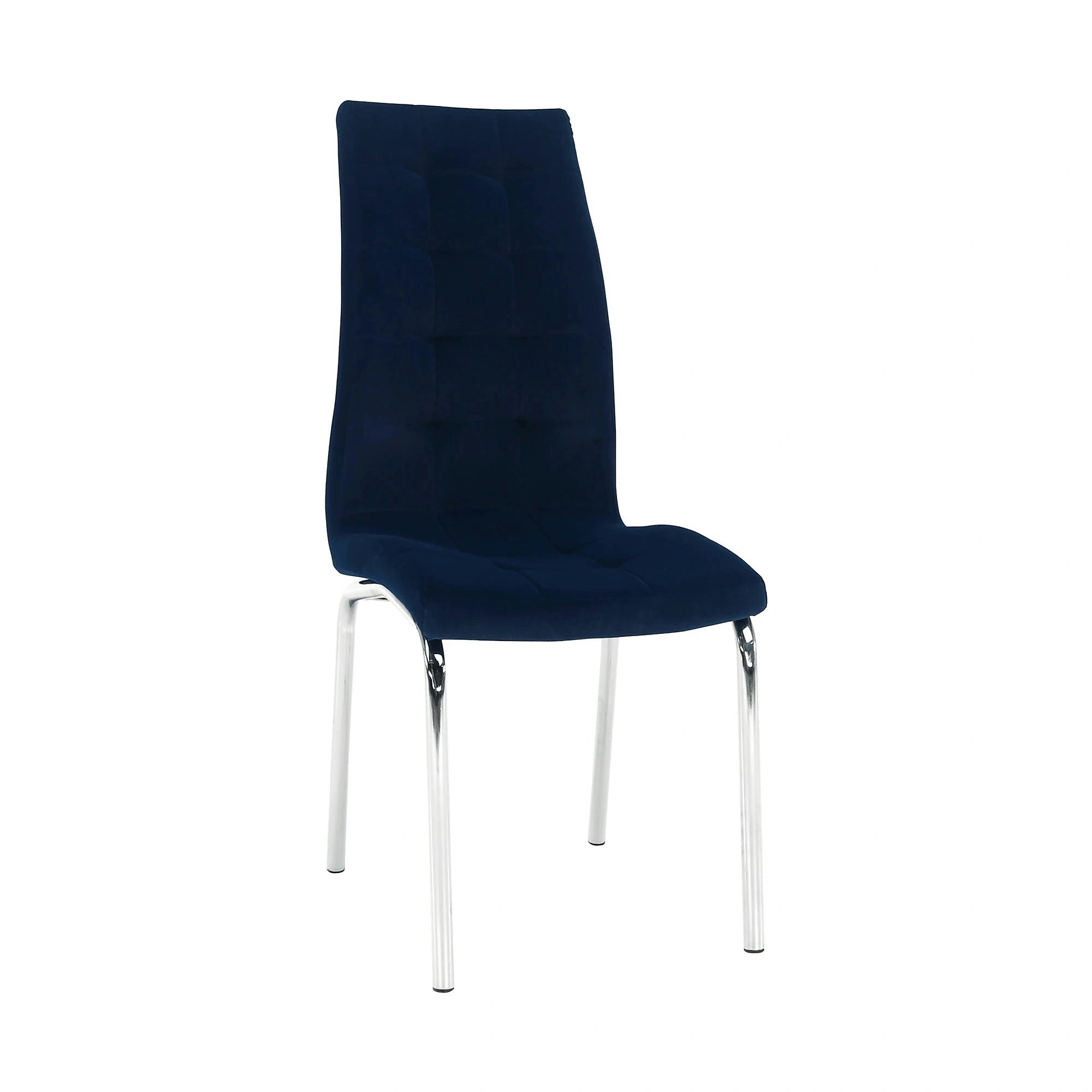 Scaun GERDA NEW, albastru, stofa clasica/metal, 42x58x103 cm