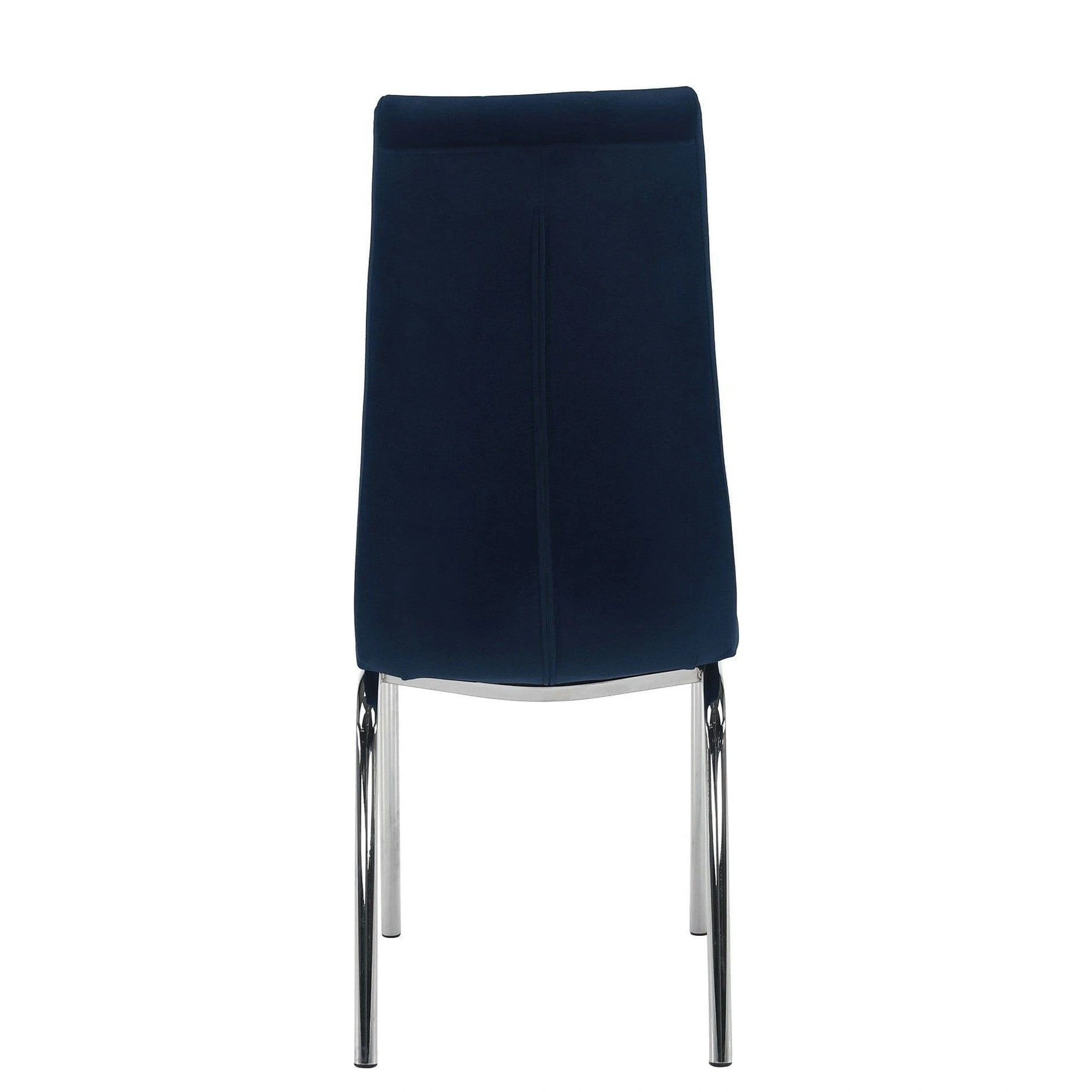 Scaun GERDA NEW, albastru, stofa clasica/metal, 42x58x103 cm