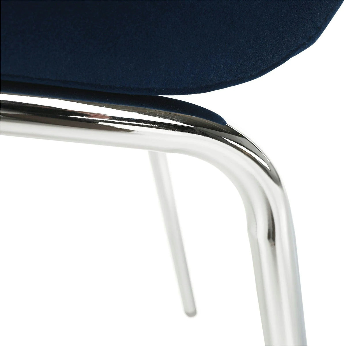 Scaun GERDA NEW, albastru, stofa clasica/metal, 42x58x103 cm