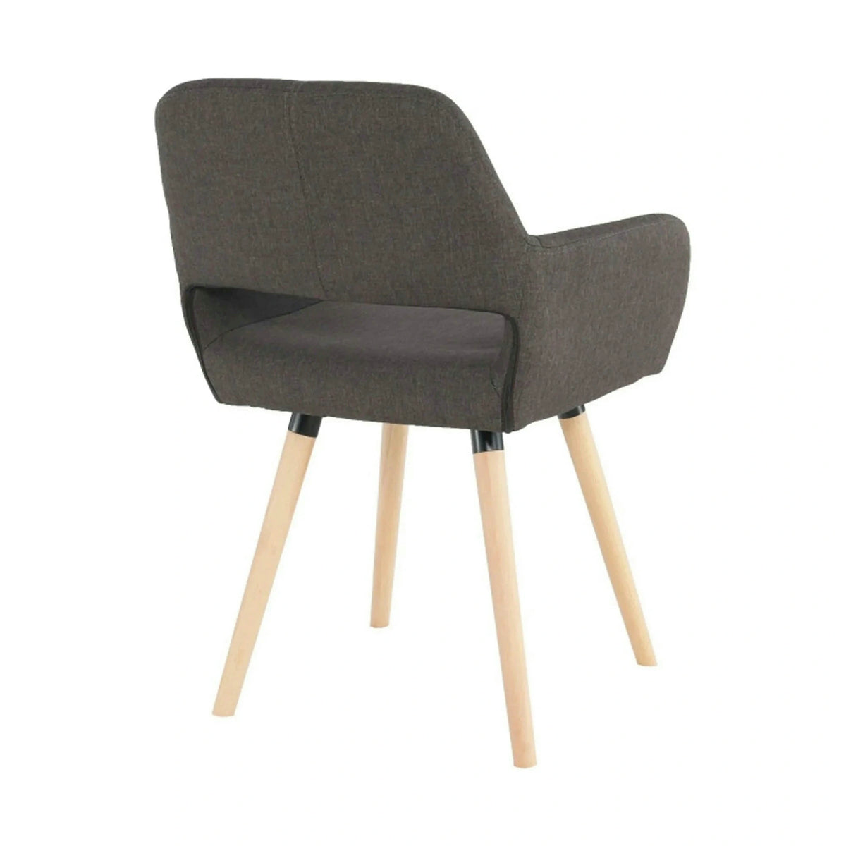Scaun GODRIC, maro inchis, stofa clasica/lemn, 56x57x78 cm