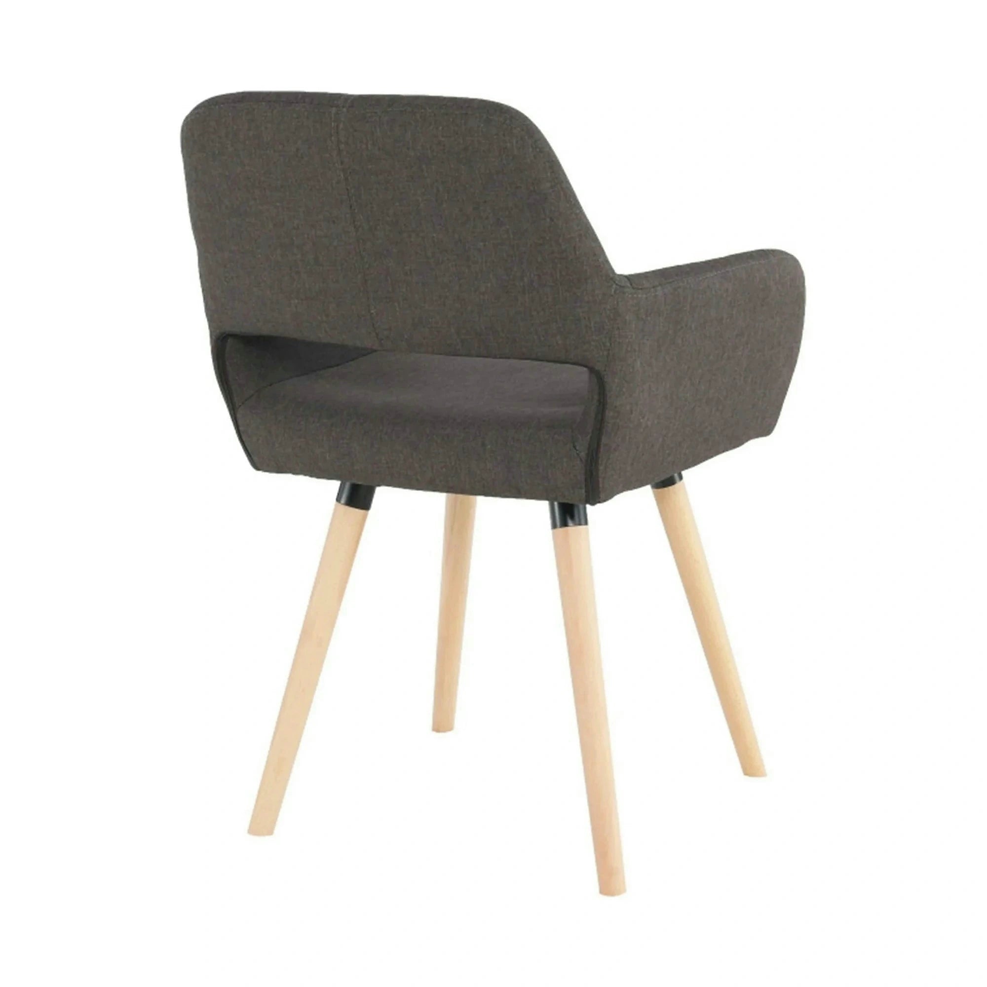Scaun GODRIC, maro inchis, stofa clasica/lemn, 56x57x78 cm