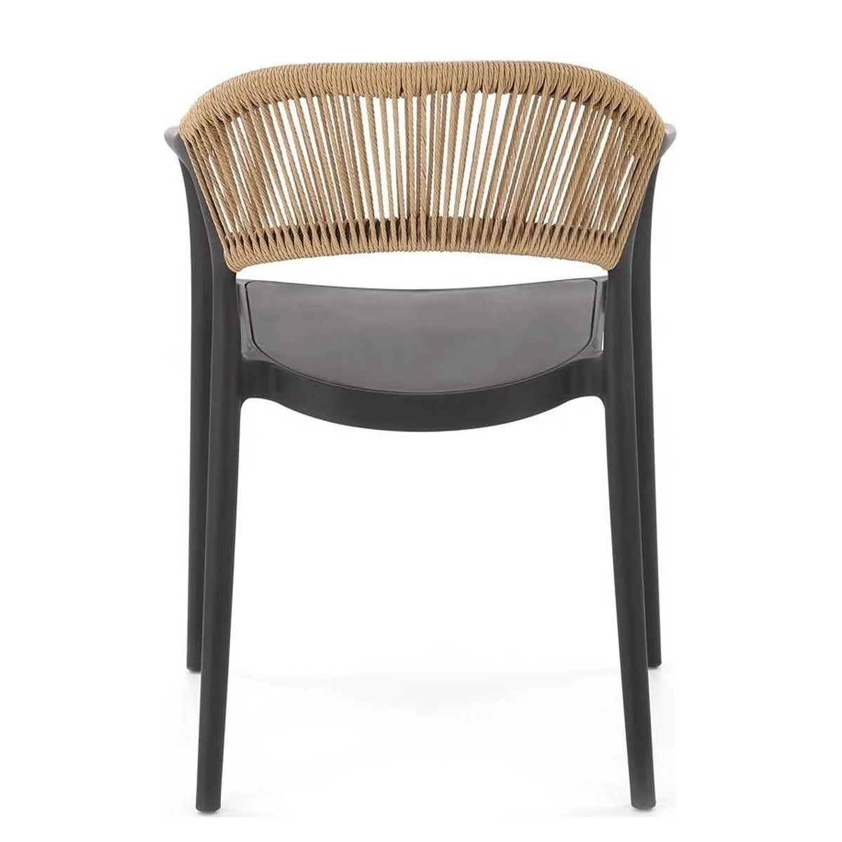 Scaun gradina K582, negru, polipropilena, 56x55x78 cm