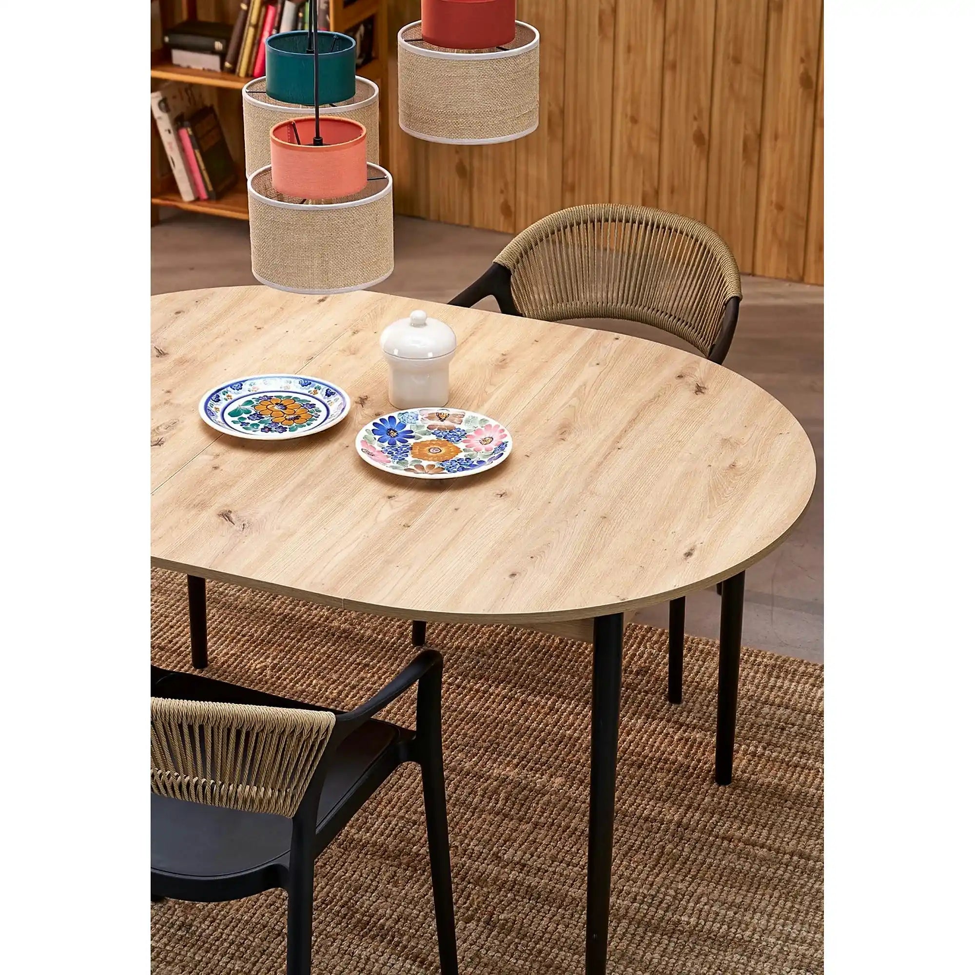 Scaun gradina K582, negru, polipropilena, 56x55x78 cm