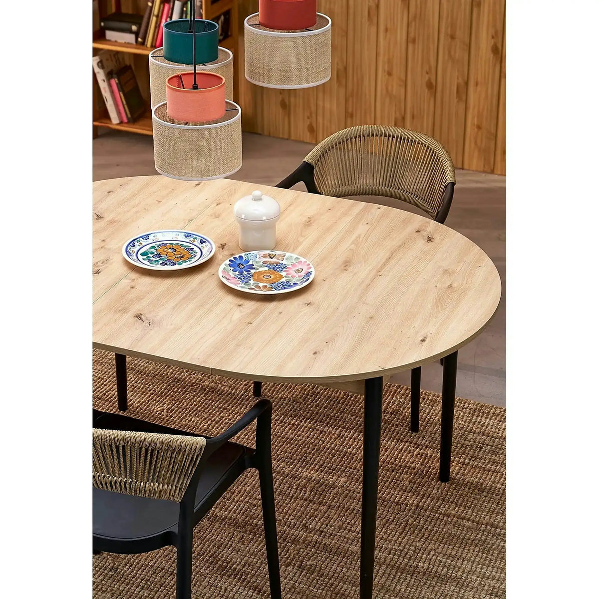 Scaun gradina K582, negru, polipropilena, 56x55x78 cm