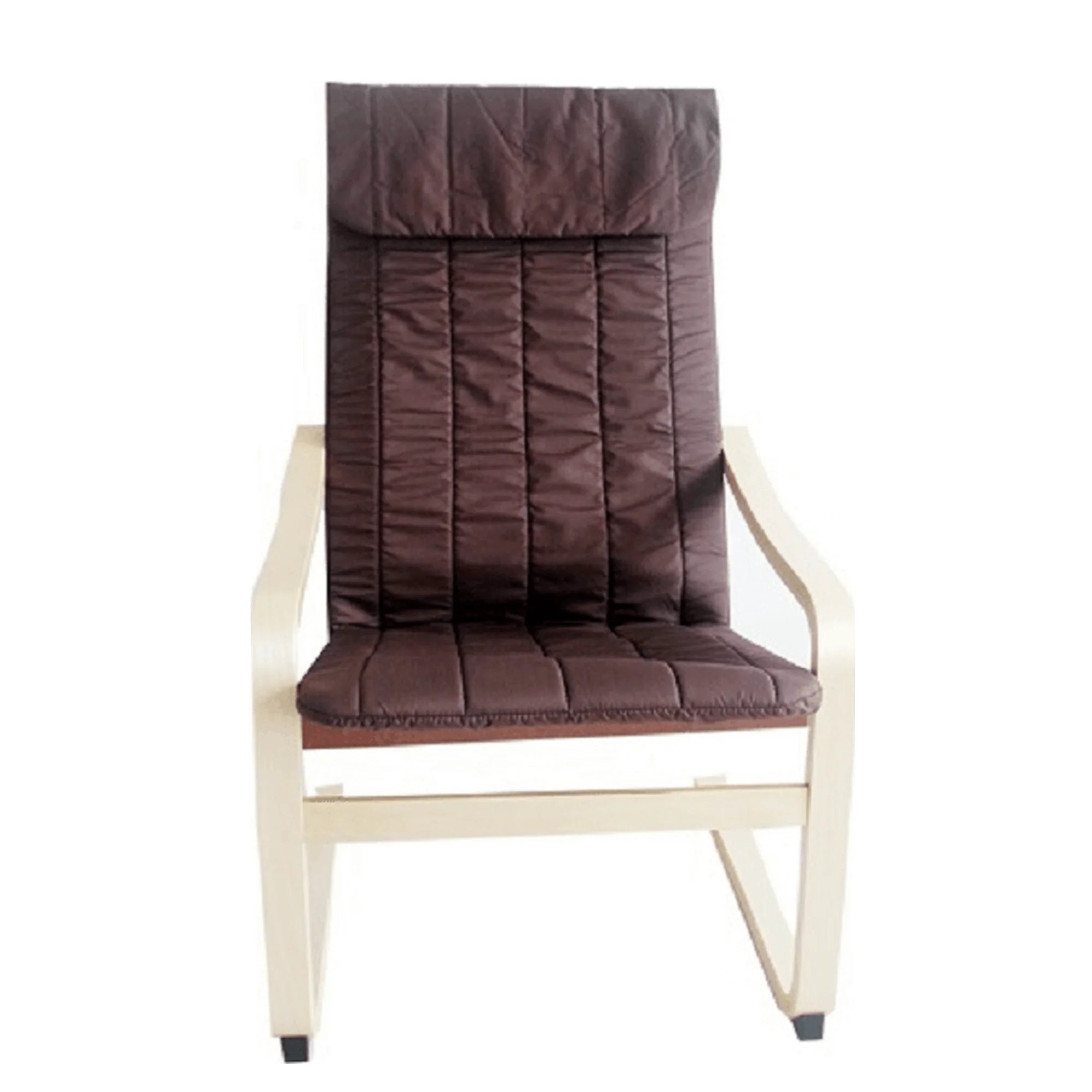 Scaun gradina TORSTEN, maro/bej, material sintetic/lemn de mesteacan, 59x73x99 cm