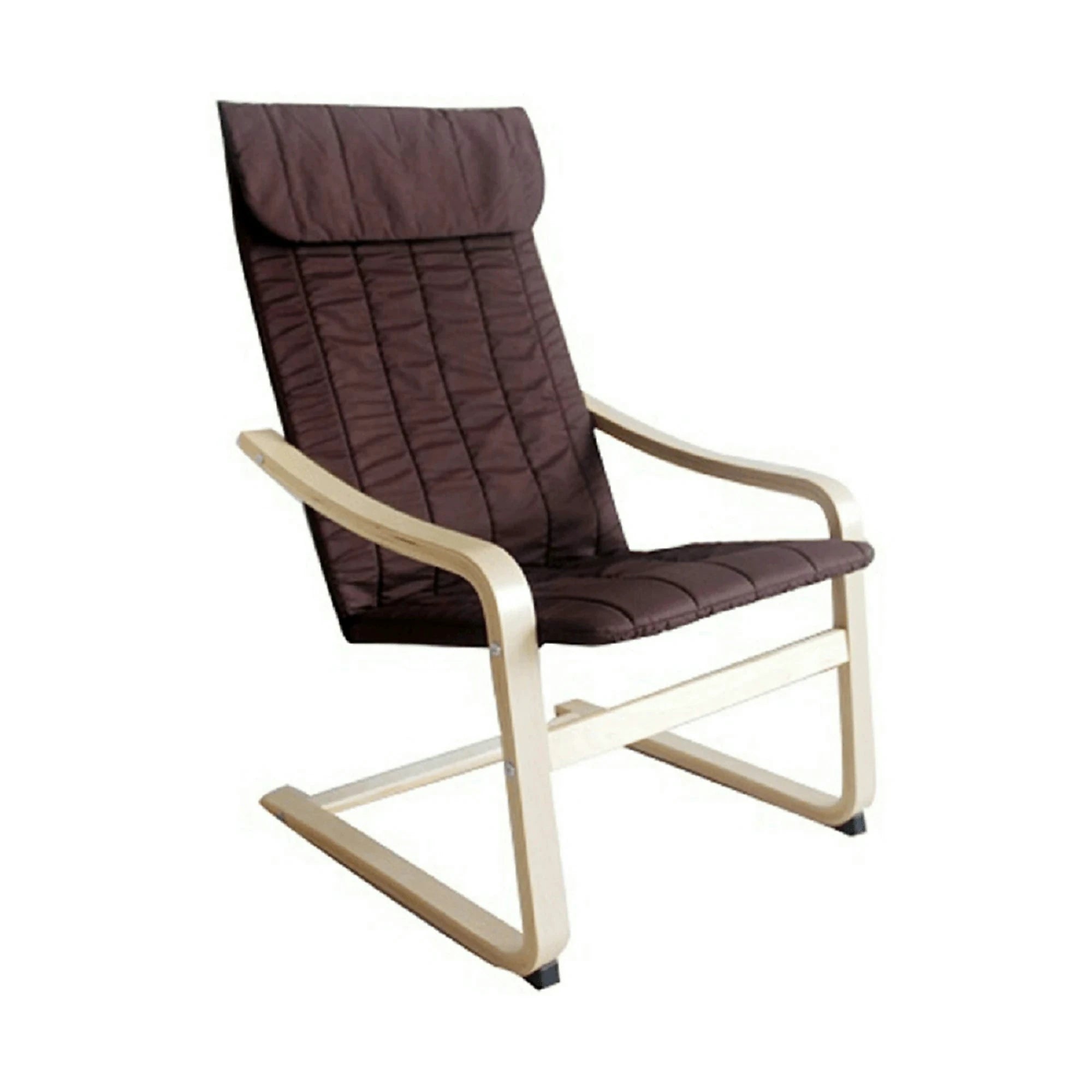 Scaun gradina TORSTEN, maro/bej, material sintetic/lemn de mesteacan, 59x73x99 cm