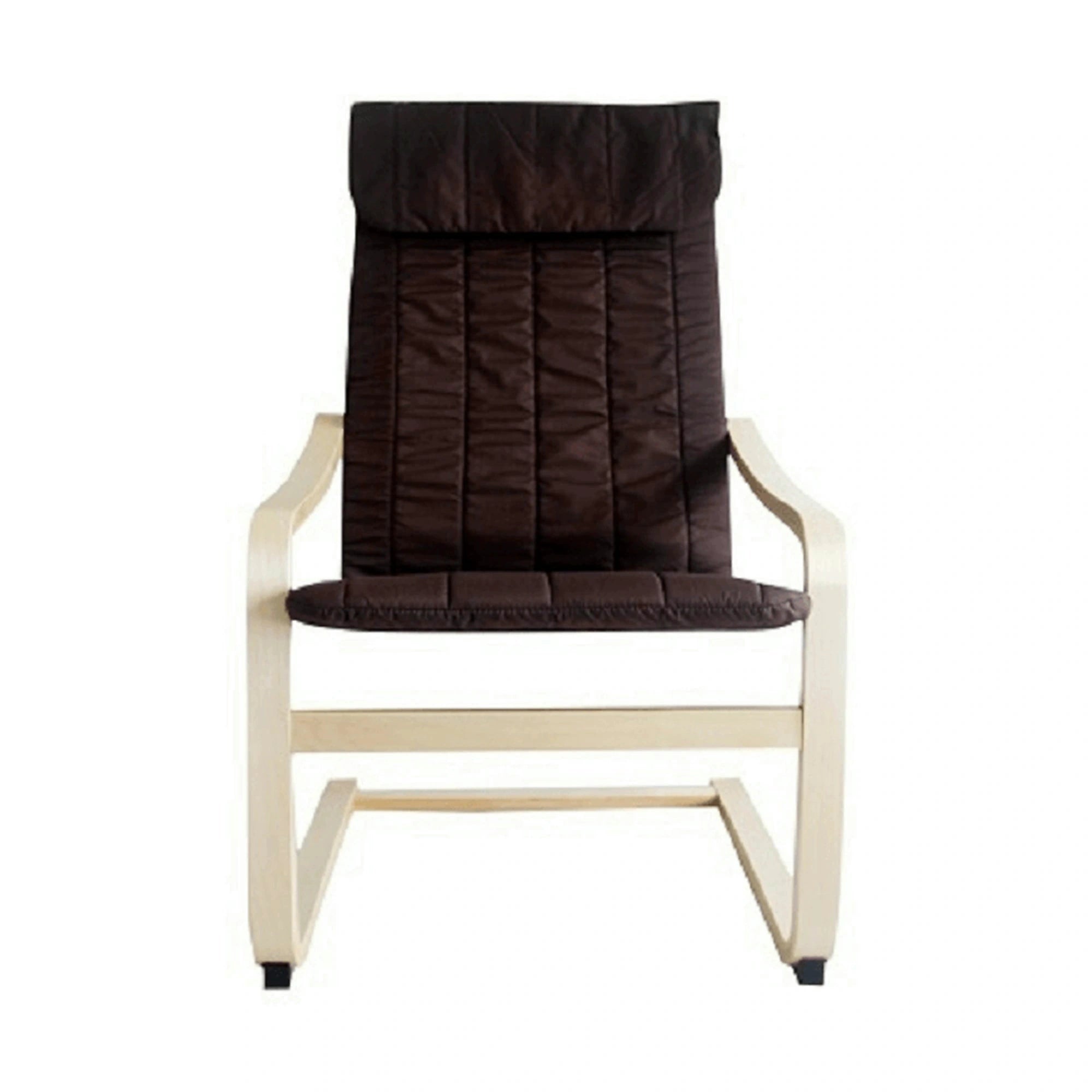 Scaun gradina TORSTEN, maro/bej, material sintetic/lemn de mesteacan, 59x73x99 cm