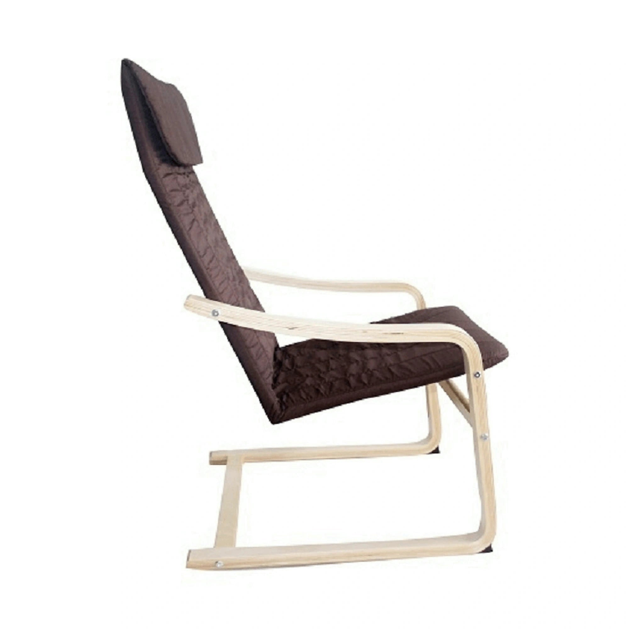 Scaun gradina TORSTEN, maro/bej, material sintetic/lemn de mesteacan, 59x73x99 cm
