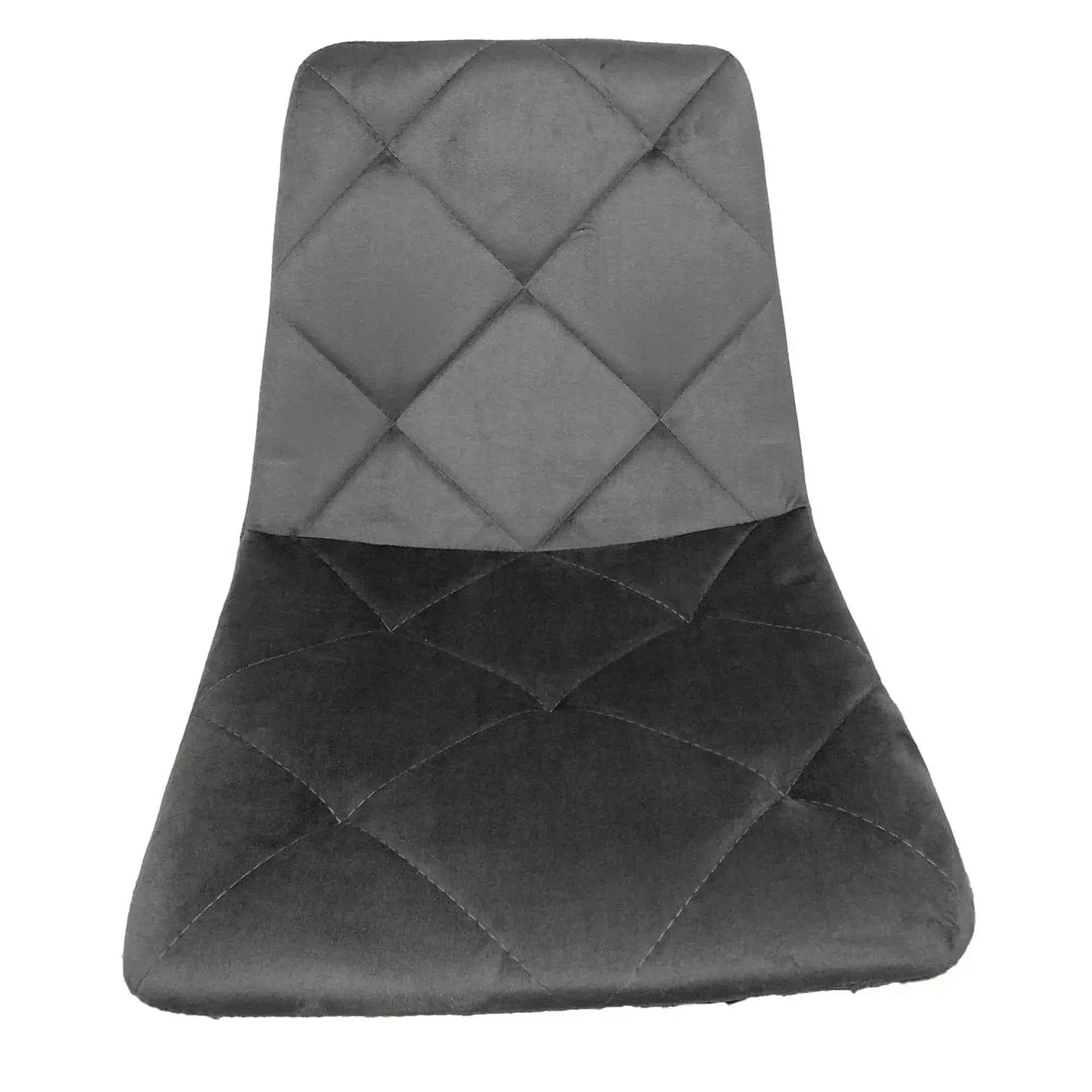 Scaun gri inchis K438, stofa catifelata/metal, 45x50x86 cm