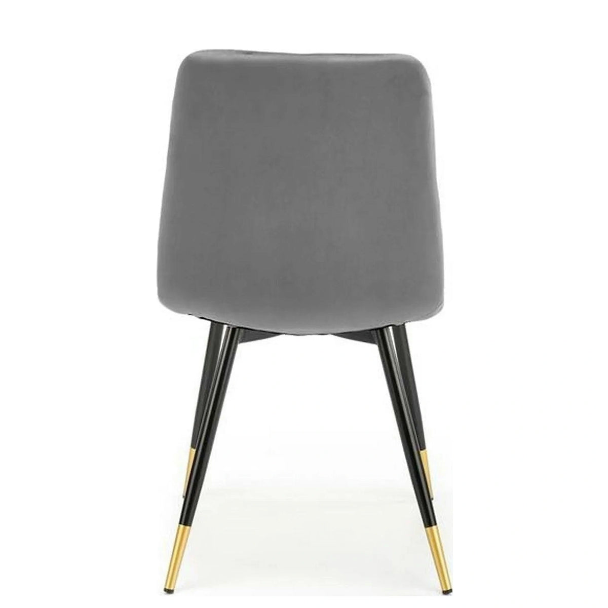 Scaun gri inchis K438, stofa catifelata/metal, 45x50x86 cm