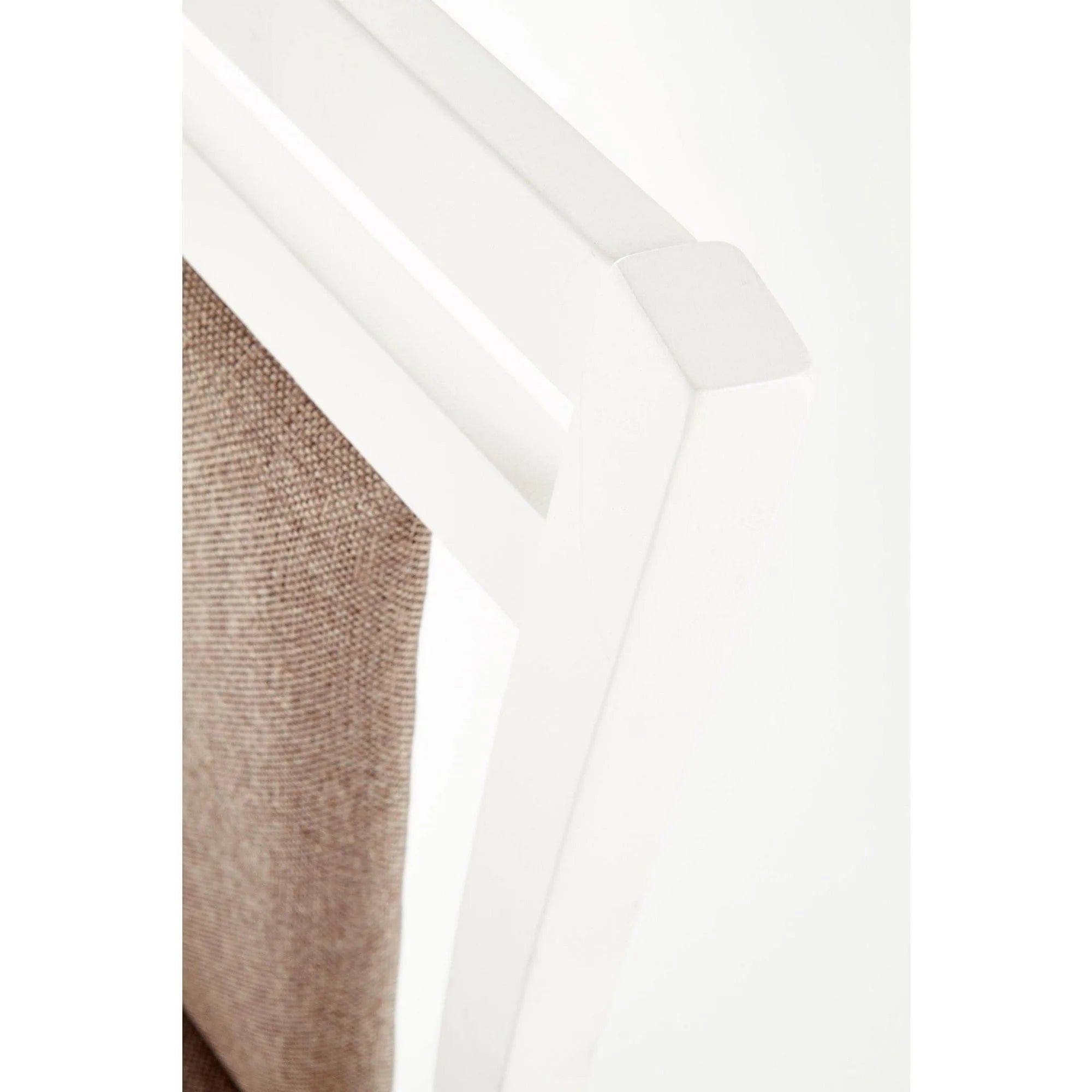 Scaun HUBERT 8, bej/alb, stofa clasica/lemn de fag, 45x51x90 cm