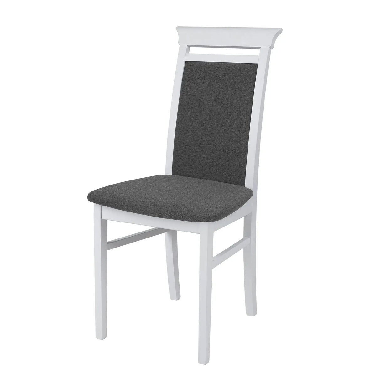 Scaun IDENTO, gri/alb, stofa/lemn, 44x57x95 cm