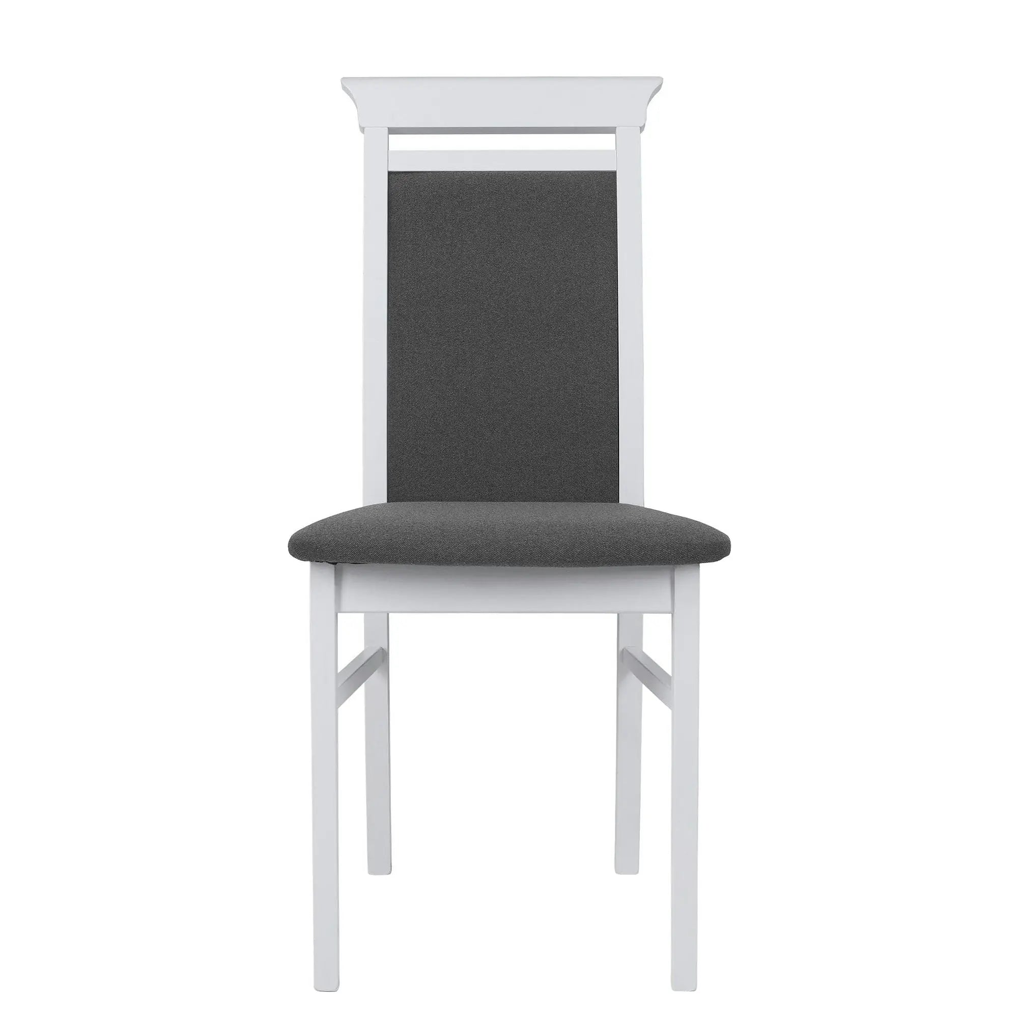 Scaun IDENTO, gri/alb, stofa/lemn, 44x57x95 cm