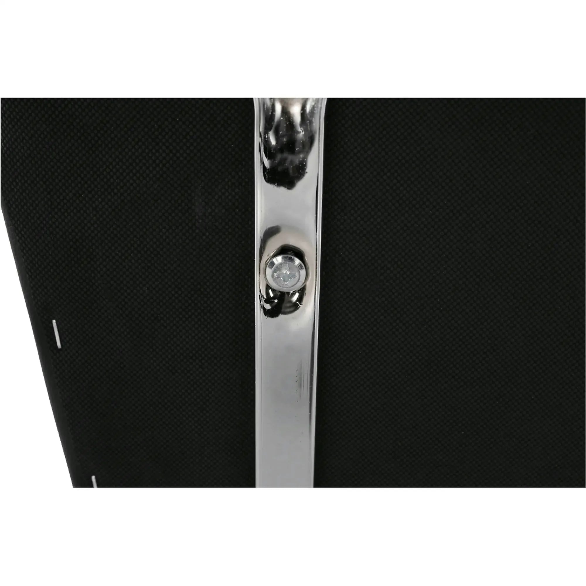 Scaun ILHAM, negru/crom, piele ecologica/metal, 52x55x85 cm