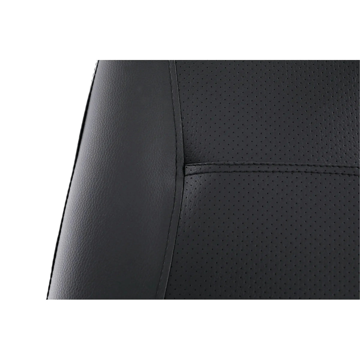 Scaun ILHAM, negru/crom, piele ecologica/metal, 52x55x85 cm