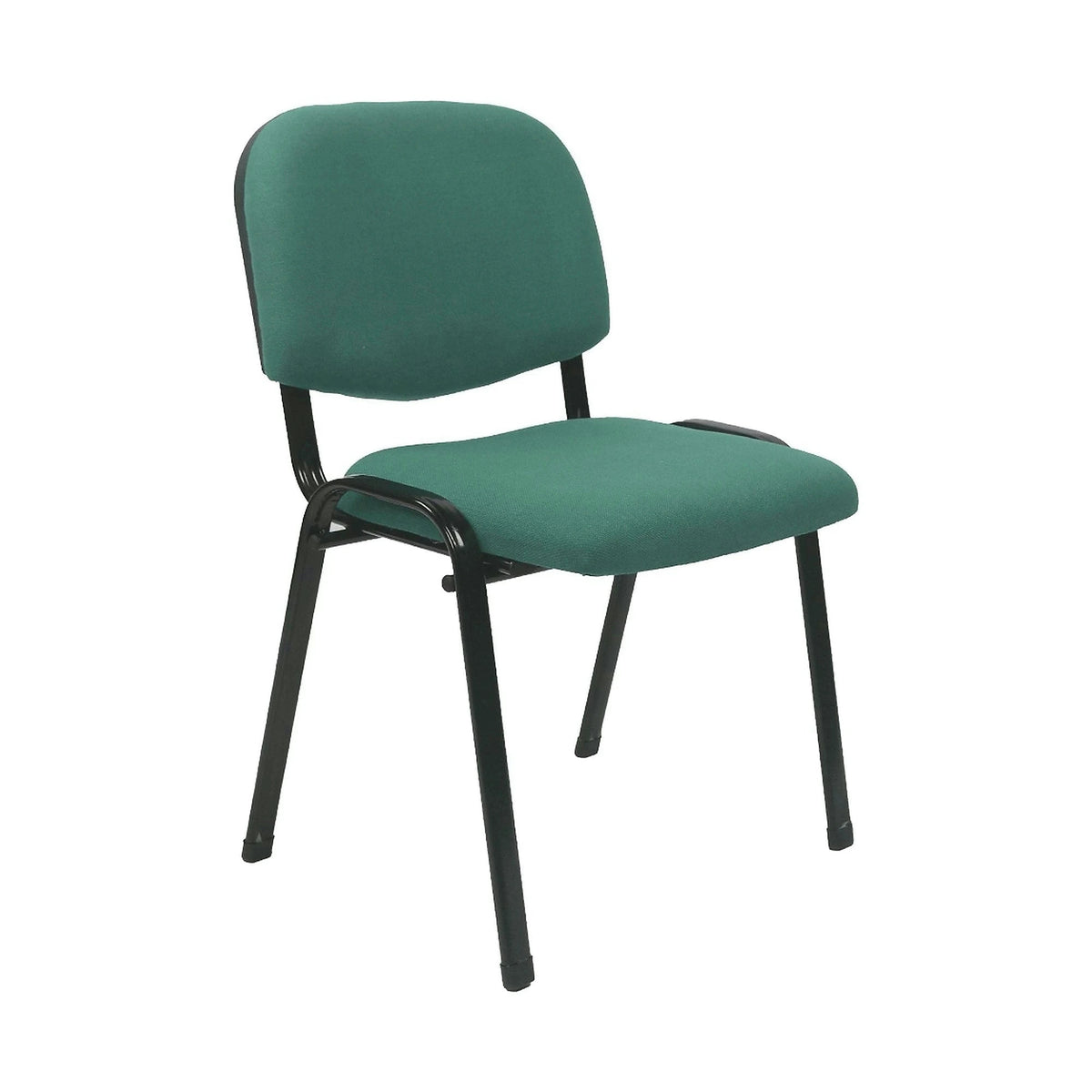 Scaun ISO 2, verde/negru, stofa, 53x55x82 cm