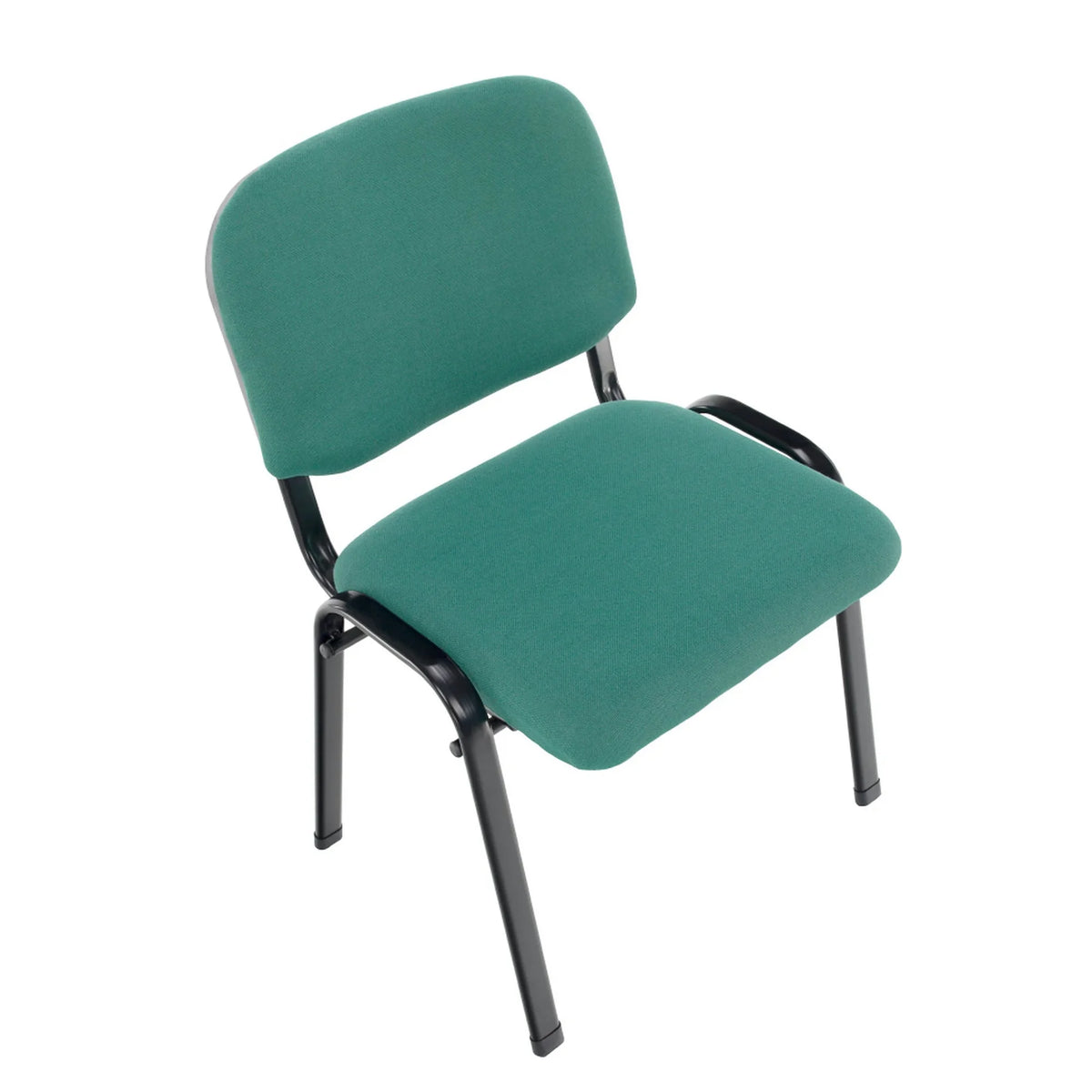 Scaun ISO 2, verde/negru, stofa, 53x55x82 cm