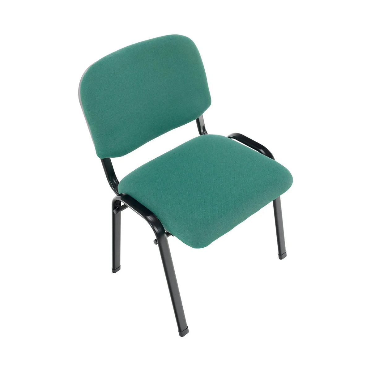 Scaun ISO 2, verde/negru, stofa, 53x55x82 cm