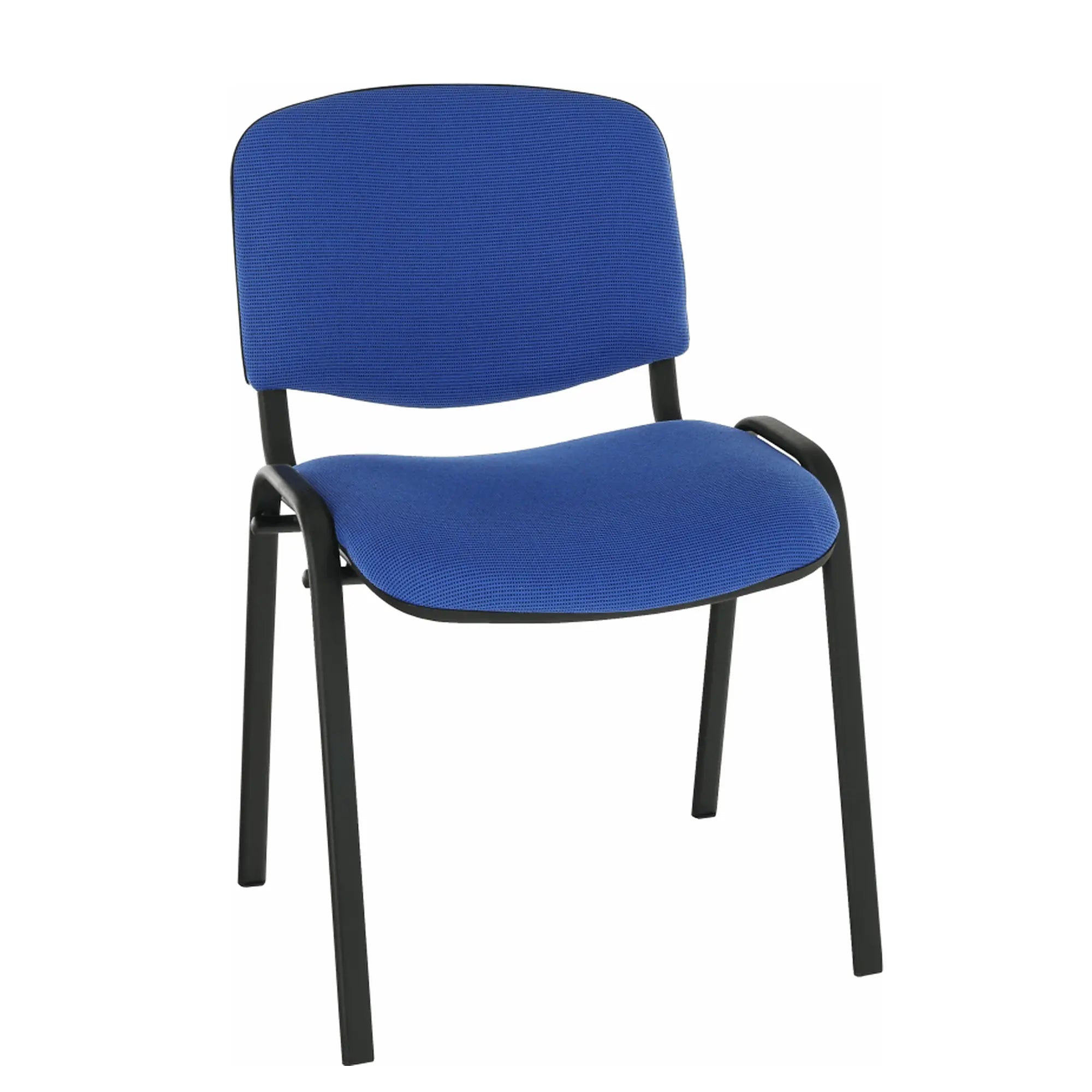 Scaun ISO NEW, albastru/negru, stofa clasica/metal, 53x58x83 cm