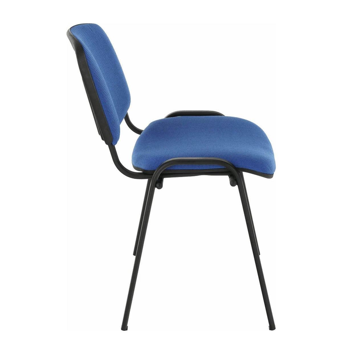 Scaun ISO NEW, albastru/negru, stofa clasica/metal, 53x58x83 cm