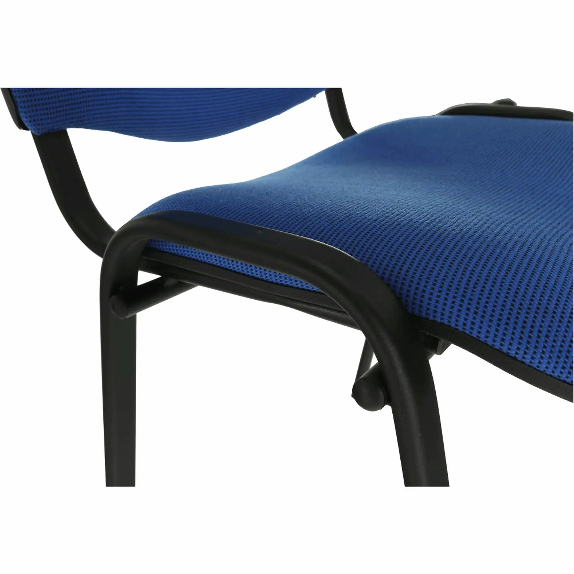 Scaun ISO NEW, albastru/negru, stofa clasica/metal, 53x58x83 cm