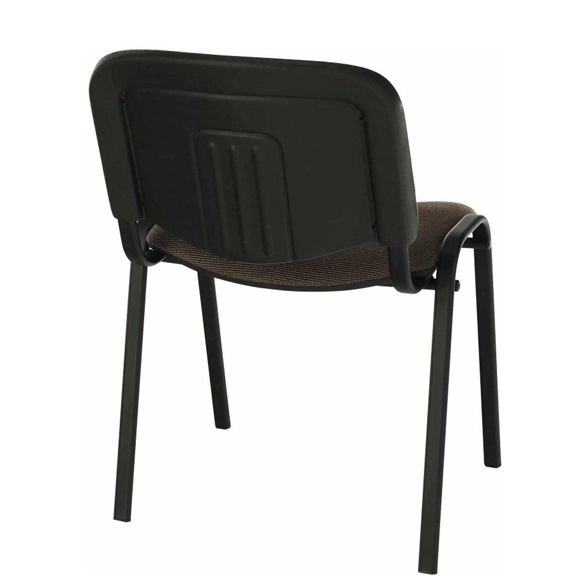 Scaun ISO NEW, maro inchis/negru, stofa clasica/metal, 53x58x83 cm