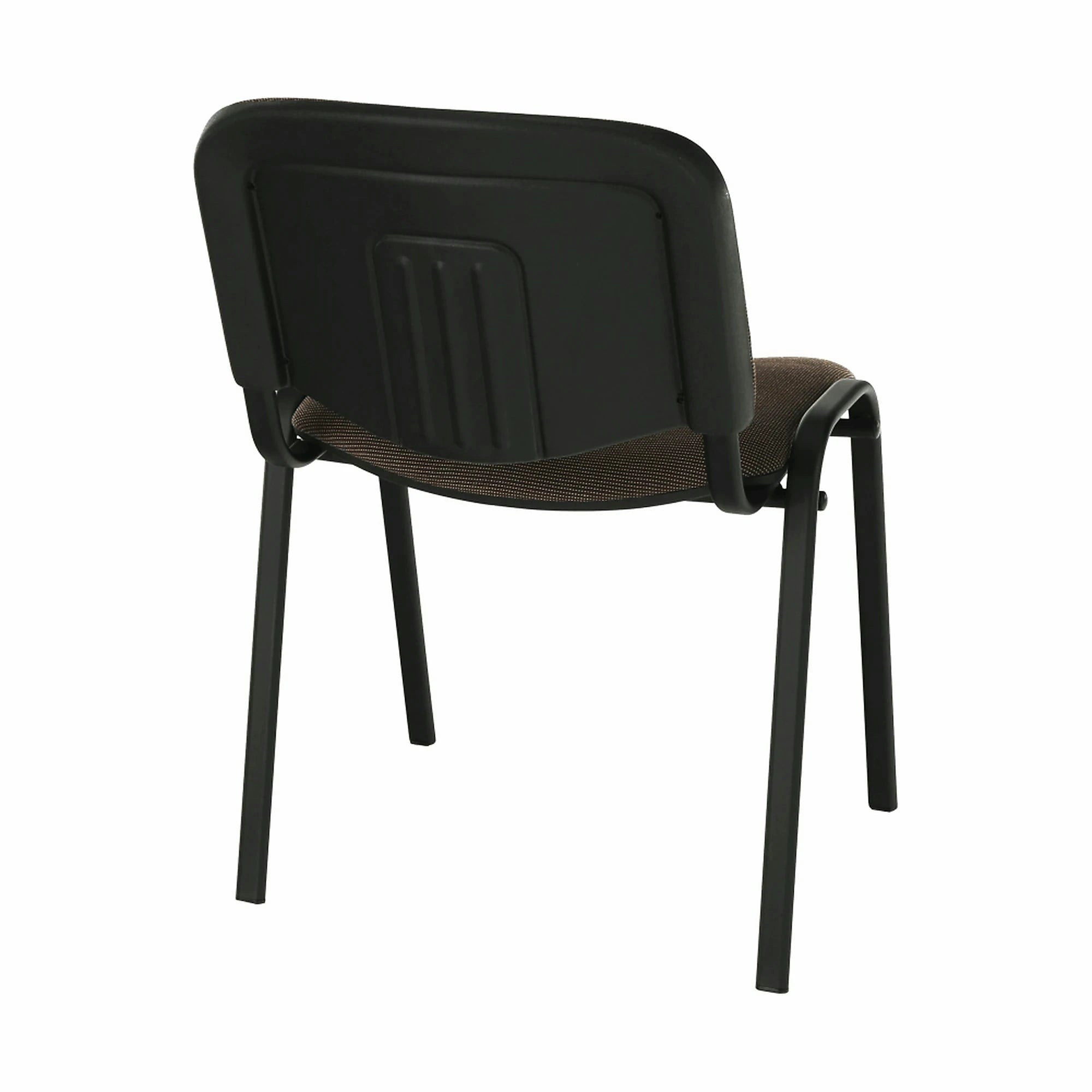 Scaun ISO NEW, maro inchis/negru, stofa clasica/metal, 53x58x83 cm
