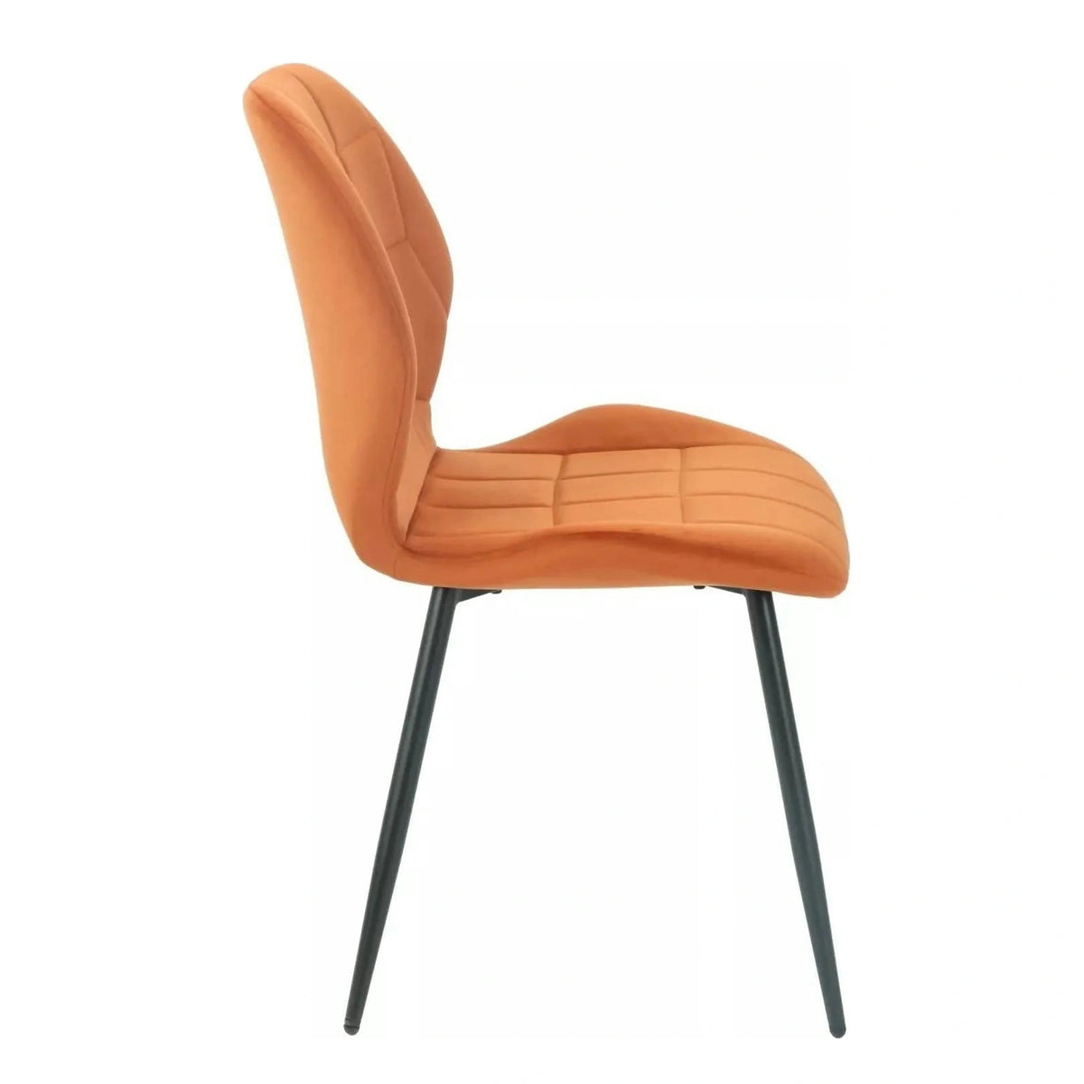 Scaun JAKE, scortisoara - Bluvel 4215/negru, stofa catifelata/metal, 48x56x86 cm